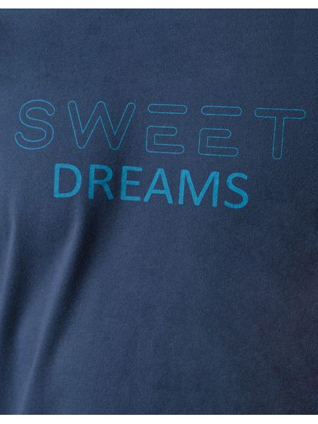 Pánské pyžamo krátké, šité, s potiskem 79198 - lékořice měsíc