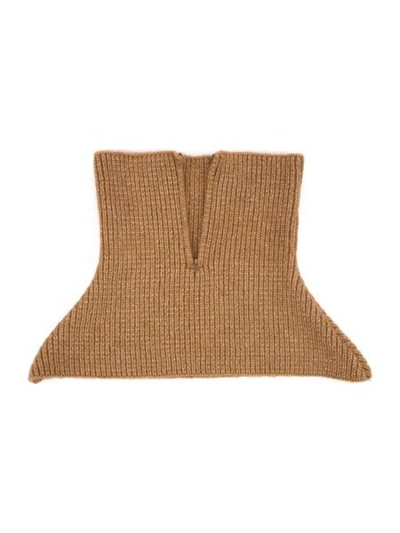 Čepice, rukavice, šála a bolero s rolákem - světlehnědý