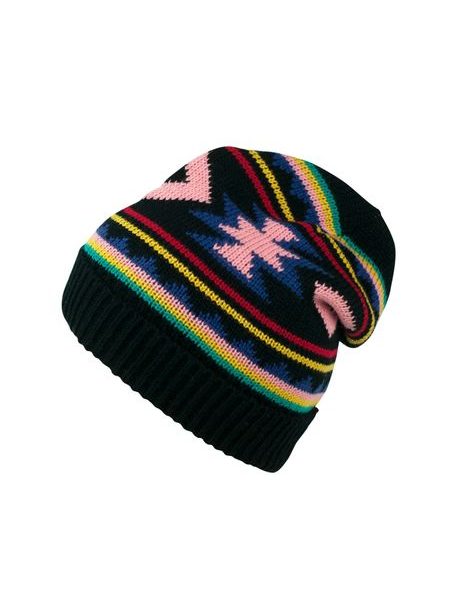 Zimní čepice v aztéckém stylu černá