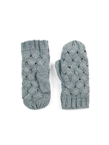 Palcové rukavice proplétané šedé