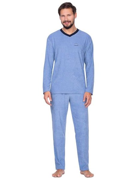 Pánské pyžamo 592 light blue plus