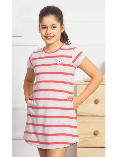 Dětská noční košile s krátkým rukávem Gabriela - béžová