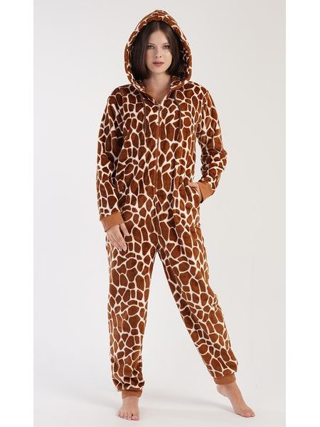 Dámský overal Žirafa - hnědá