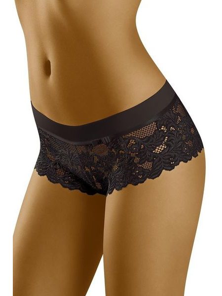 Francouzské krajkové kalhotky WOLBAR Jade černé