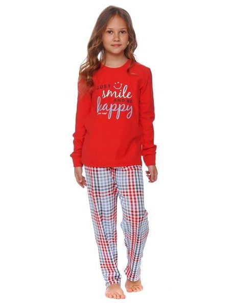 Dívčí pyžamo Flow červené smile