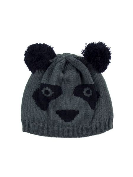 Čepice Panda - tmavošedá