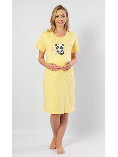 Dámská noční košile mateřská My love - světle šedá