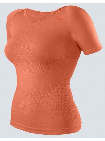 Dámské funkční tričko s krátkým rukávem dámské, krátký rukáv, bezešvé, s potiskem, jednobarevné Polyamid 88002P - jaspis