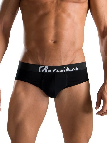 Pánské bavlněné slipy GERONIMO 1051s2 černé
