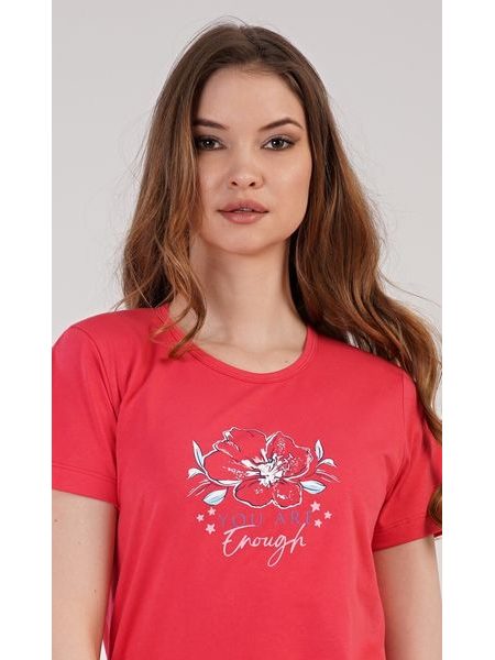 Dámské pyžamo šortky Ellie - korálová