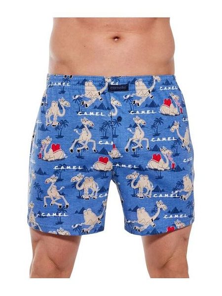 Pánské trenýrky Classic 1154 modré s velbloudy
