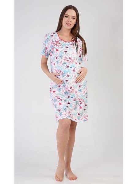 Dámská noční košile mateřská Ellie - lososová