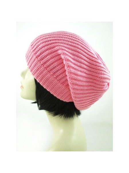 Dámská spadlá čepice růžová