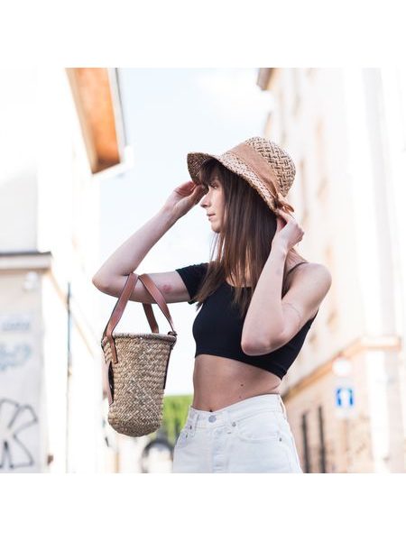 Krásná letní kabelka - béžovohnědá