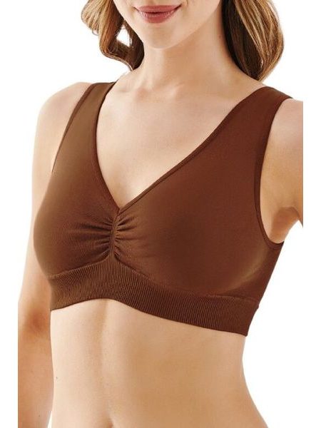 Bezešvá podprsenka Top Shape mocca