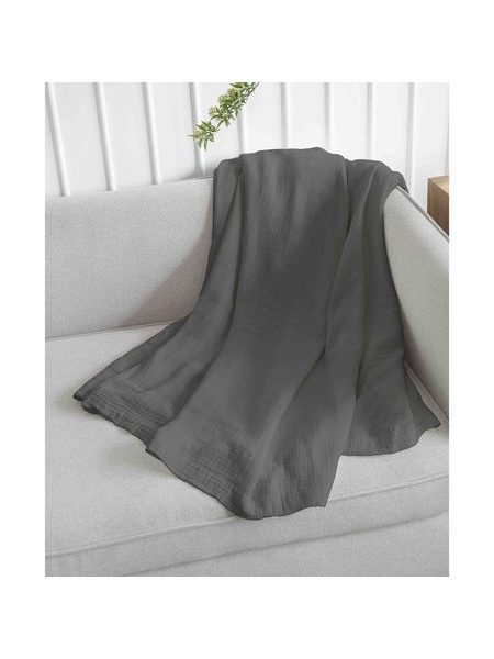 Deka 150x200 cm jednobarevná šedá