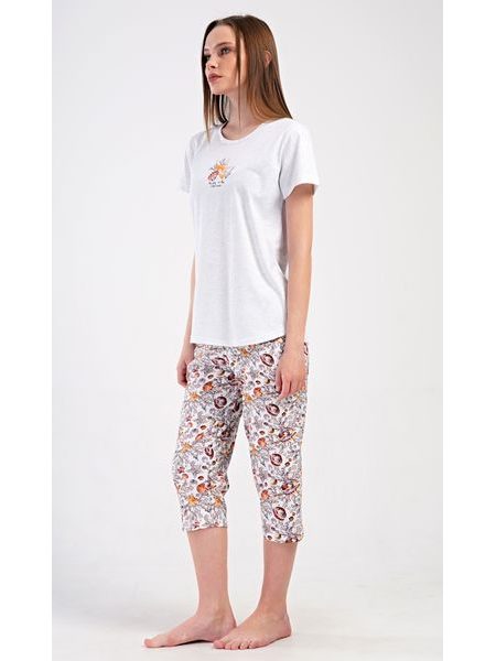 Dámské pyžamo kapri Moře - světle šedá