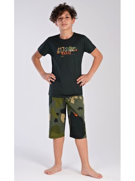 Dětské pyžamo kapri Erik - černá