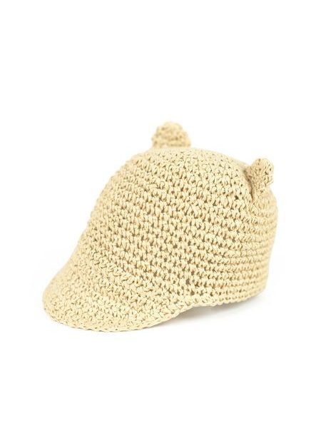 Roztomilý klobouček s oušky - béžový