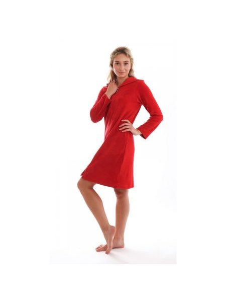 Dámský 3/4 župan s kapucí a dlouhým rukávem BARI Samba