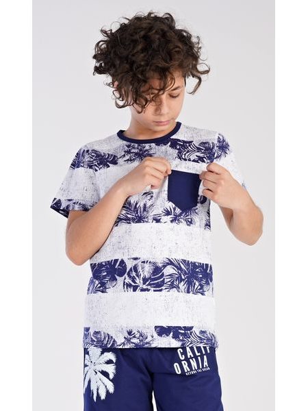 Dětské pyžamo kapri Patrik - tmavě modrá