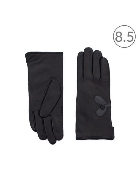 Elegantní kožené rukavice Lyngen černé