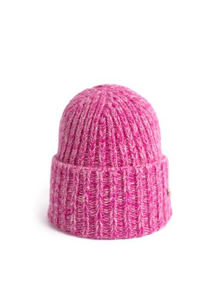 Melanžová čepice - růžová