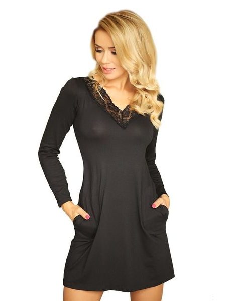 Dámská noční košilka Paris černá