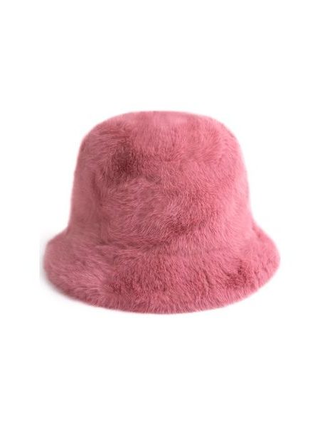 Plyšový klobouk - růžový
