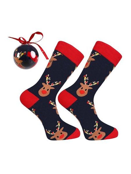 Vánoční ponožky v dárkové baňce