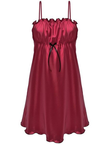 Dámská saténová košilka DKAREN Elwira vínová