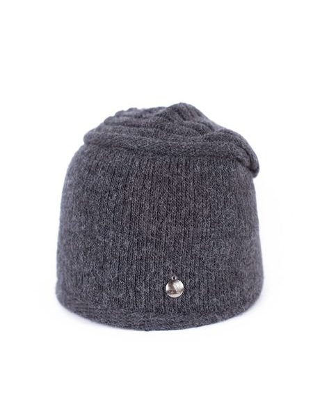 Čepice Elegant circle tmavošedá