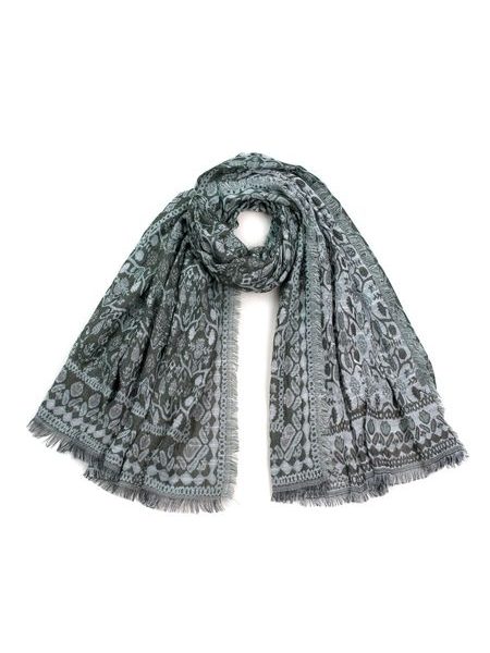 Šál Perský koberec - zelený