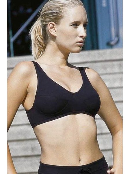 Bavlněná podprsenka bez kostic 97017P černá