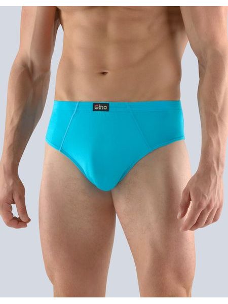 Pánské slipy se širším bokem, šité, 71098P - dunaj