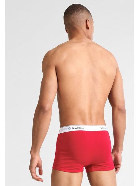 Pánské boxerky CALVIN KLEIN Modern Cotton Stretch 2 pack NB1086A červená/černá