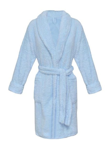 Krátký dámský župan DKAREN Eliza světle modrý