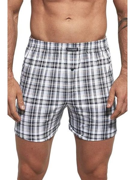 Pánské trenýrky Comfort vzor 2180 šedé káro