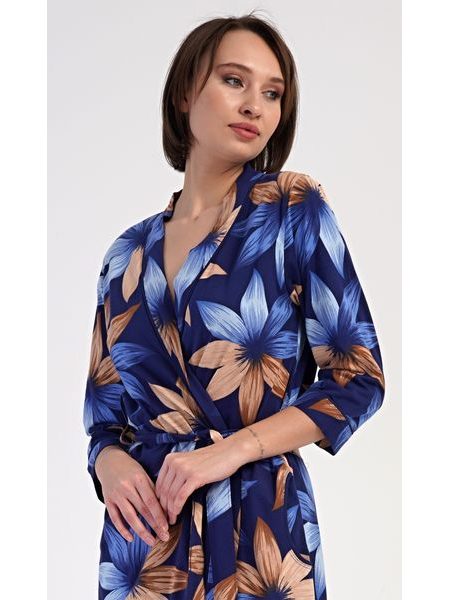 Dámský župan krátký Sarah - tmavě modrá