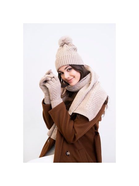 Čepice, šála a rukavice - šedá