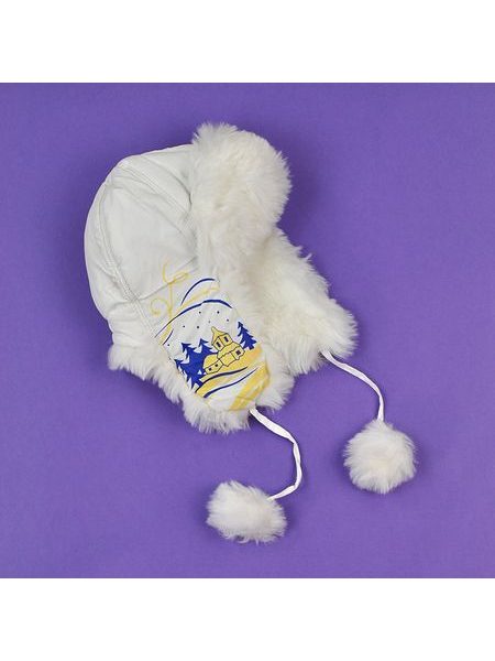 Trendy bílá ušanka