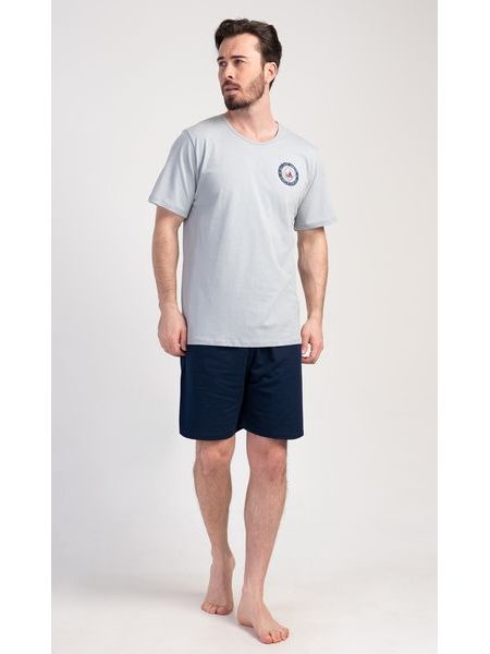 Pánské pyžamo šortky Sea - mentolová
