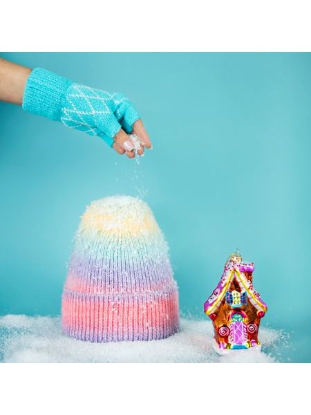 Dlouhé palčáky z příze tyrkysové