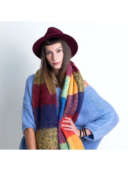 Dámský klobouk vlněný šedý