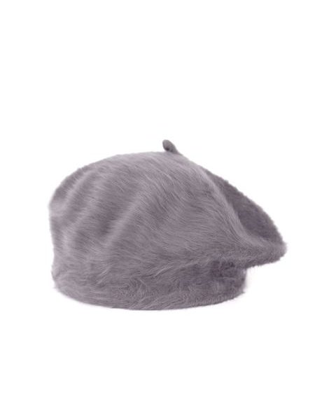 Baret s chloupkem tmavě šedý