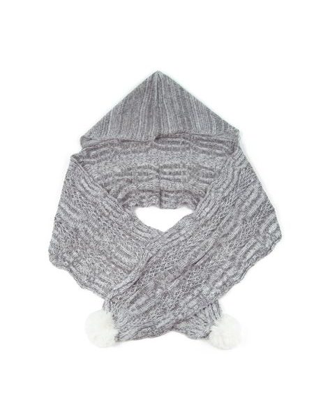 Šál - tunel v melanži šedý