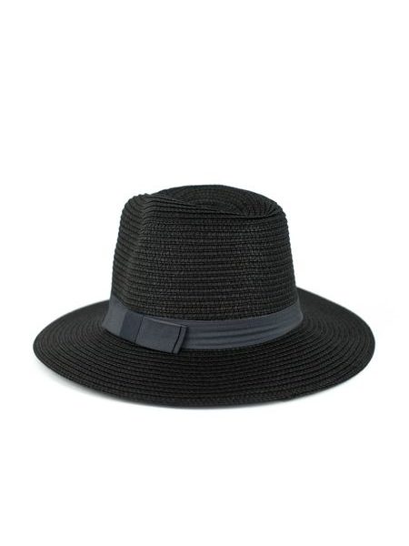 Letní klobouk typu fedora - černý