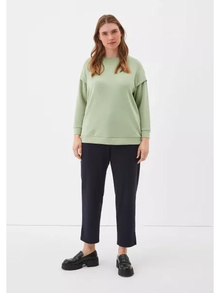 Dámské neoprenové tričko s.Oliver zelené