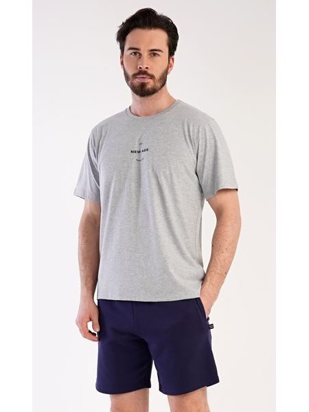 Pánské pyžamo šortky Andreas - šedá