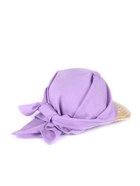 Kšilt s vázáním fialový